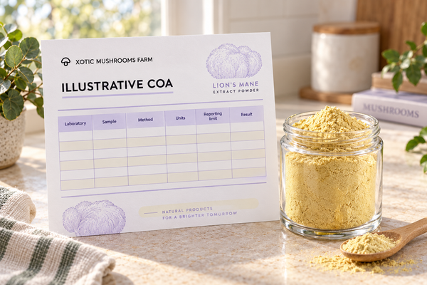 How to Read a Lion's Mane COA (Certificate of Analysis)