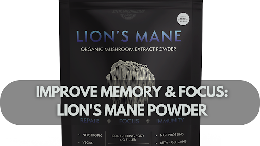 Improve Memory & Focus: Lion's Mane Powder