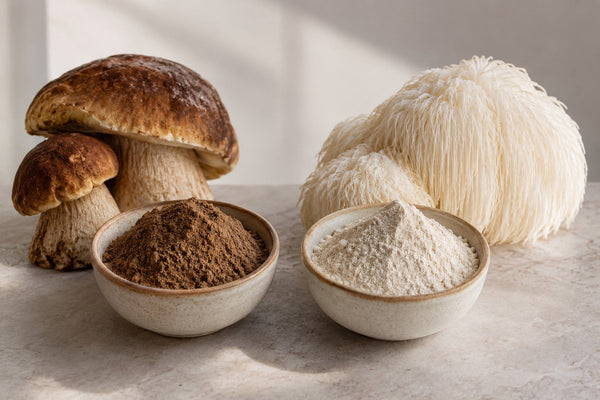 culinary vs functional mushroom powder in Australia side by side
