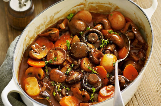 Tantalizing Mushroom Bourguignon Recipe - Xotic Mushrooms