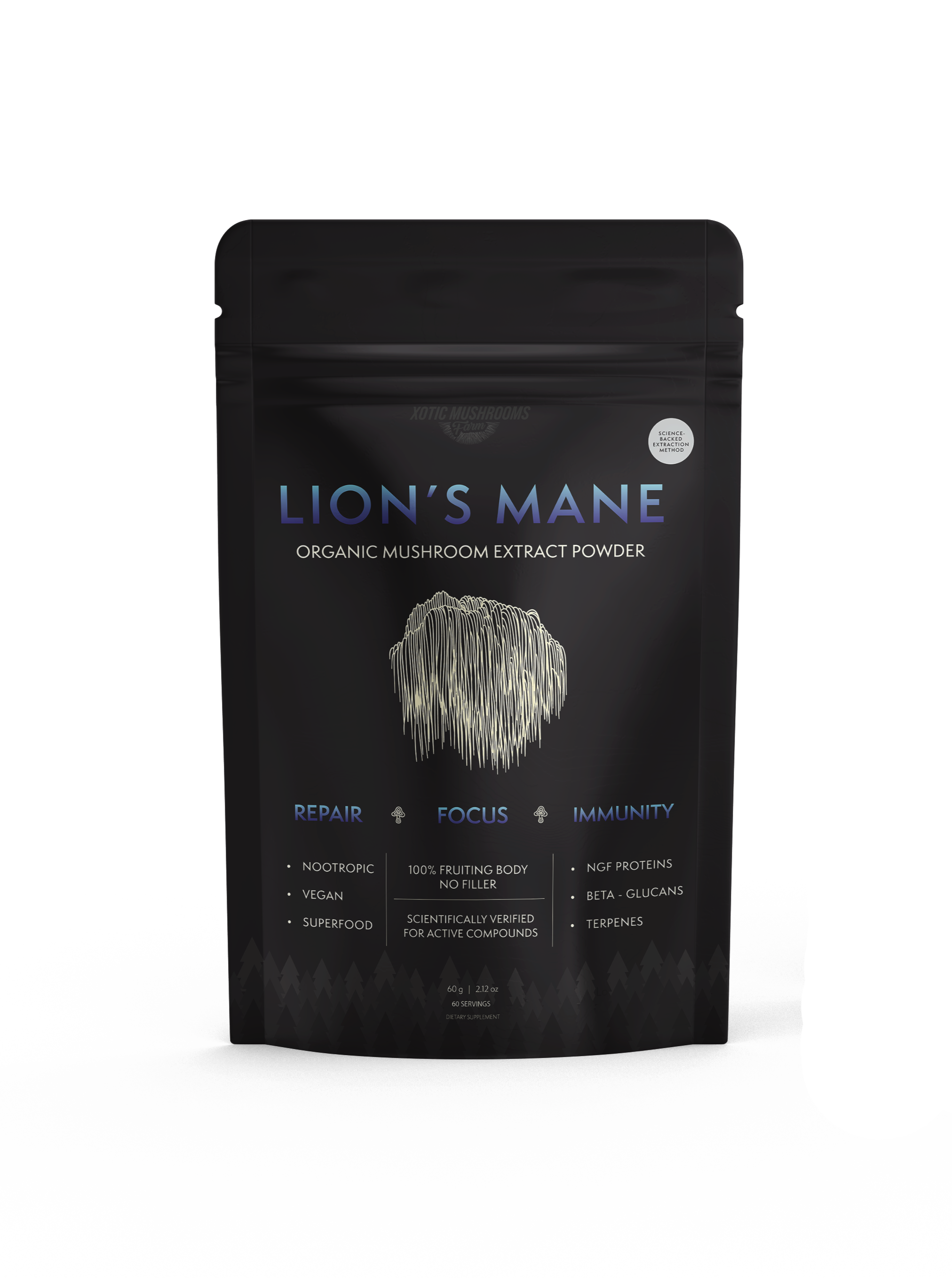 1kg Lions Mane Organic Freeze Dried Extract Powder | 100% Fruit Bodies 15:1 Extract (Copy)