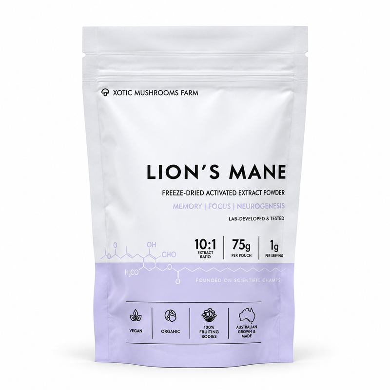 Xotic Lion’s Mane 75 g extract powder pouch
